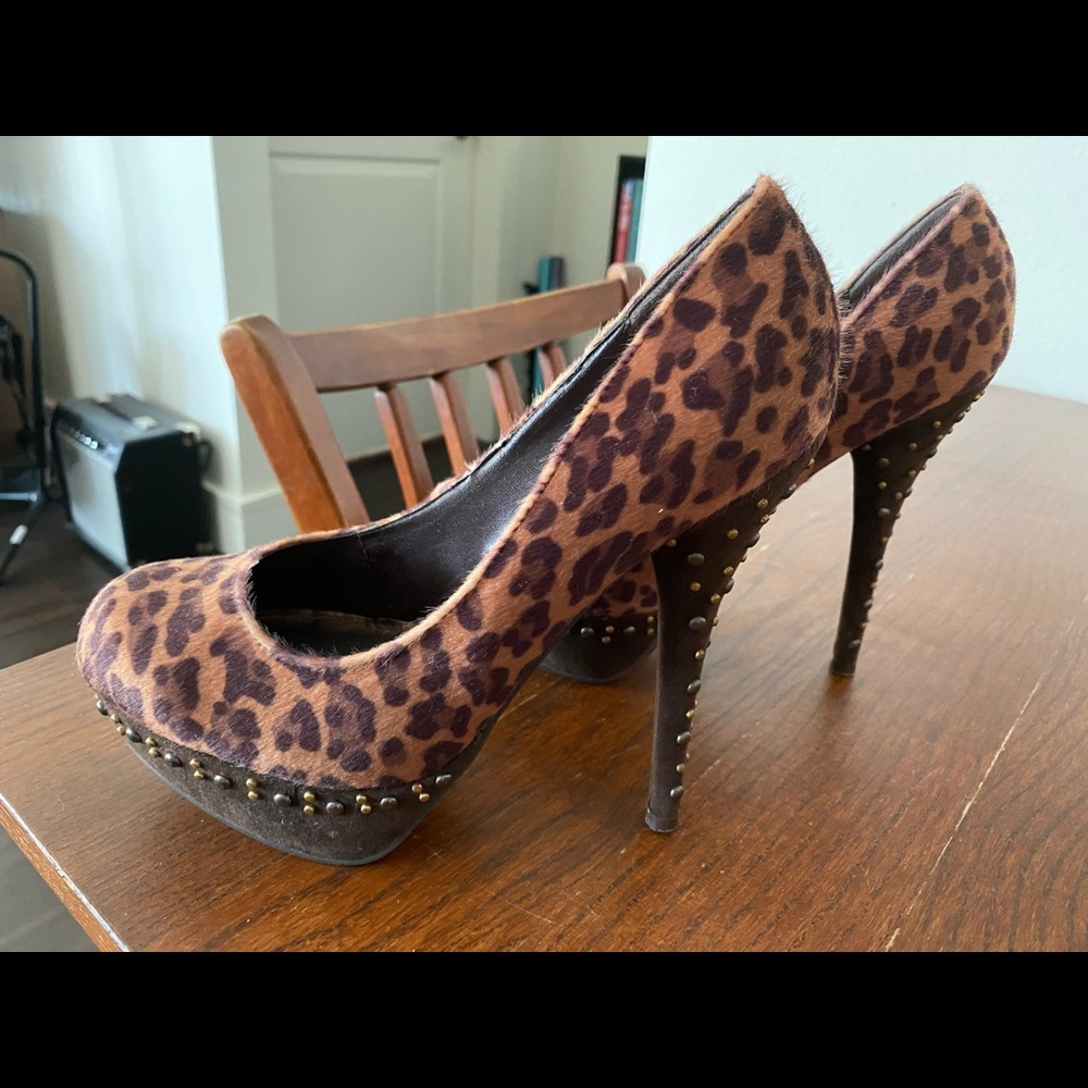Animal print heels